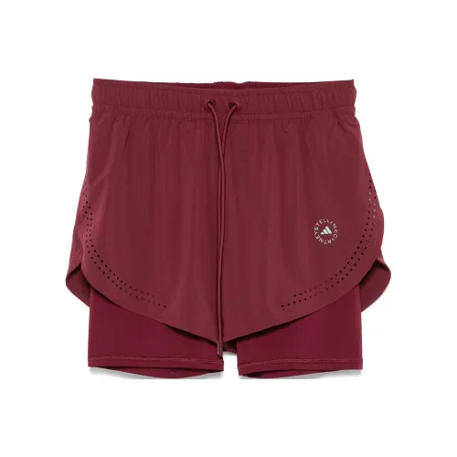 Adidas x Stella McCartney Спортивные шорты Женские Бордовый