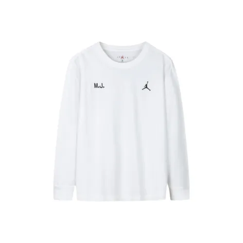 Jordan Flight T-Shirt Чисто белый для детей 3-7 лет