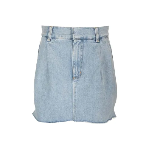 AGOLDE FW24 Джинсовые короткие юбки Женские Светло-синий