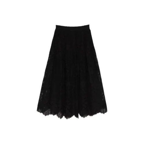 DOEN SEBASTIANE Кружево Юбка Повседневная Длинная Юбка Женская Черная