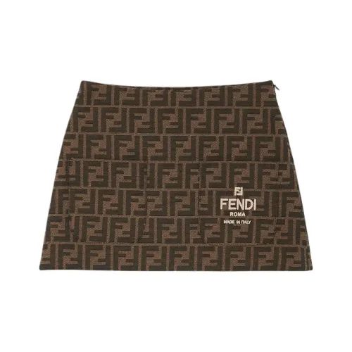 FENDI Коричневый Kids Юбки