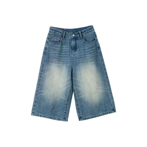 MASOOMAKE Синие Женские Джинсовые Шорты