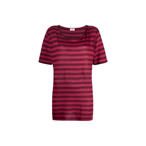 SAINT LAURENT Бургундские Женские Рубашки T