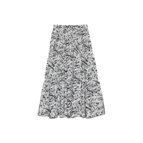 THE NORTH FACE PURPLE LABEL SS25 Повседневный Длинный Юбка Женские Серый