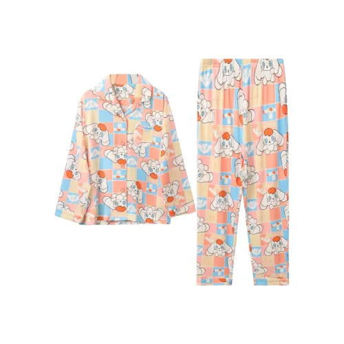 Red Bean Домашняя одежда Персик Подростки