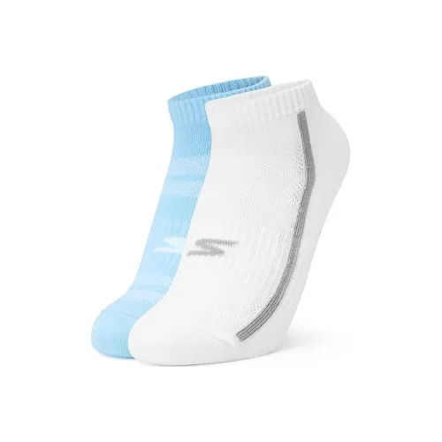 Skechers Jiao Neier Ярко-белый + Холодно-голубой 2 шт Kids Носки