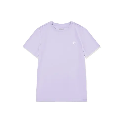 QIAODAN Фиолетовый Закат Kids T-рубашки