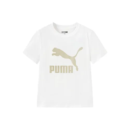 PUMA Sportstyle Series T-Shirt Raw Белый Детский
