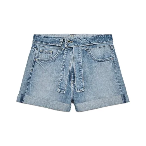 ZARA Trf Синие Женские Джинсовые Шорты