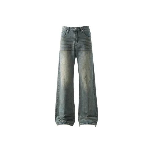 BLANKIN. Синие унисекс джинсы