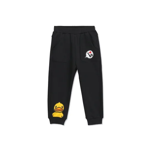 Детские B.Duck Вязаные Тренировочные Штаны Ромб Черный