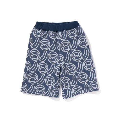 A BATHING APE Мультяшный Обезьяна Малыш Миро (фиолетовый) Банан Жаккард Вязаные шорты Детский