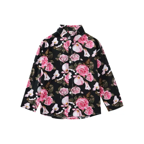 HEINBBE Рубашка Черный Красный Подростки