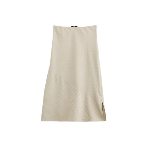 Vans Повседневный Длинный Юбка Женские Бежевый