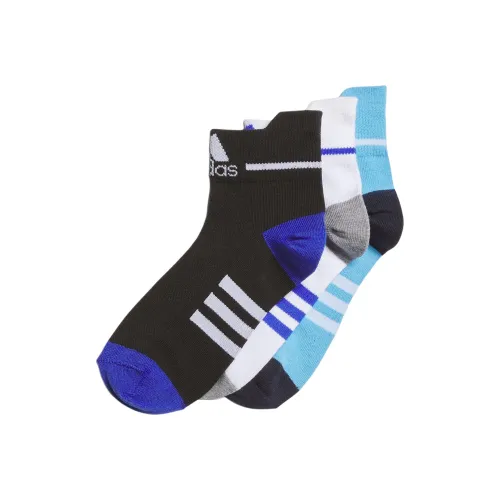 Adidas Носки 3 пачки Черный Синий Белый Детские
