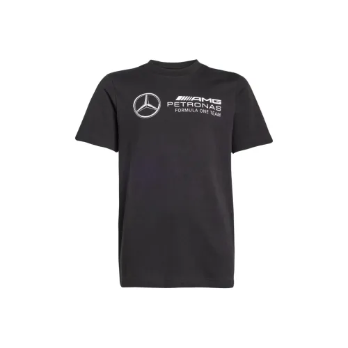 Adidas x Mercedes AMG Petronas F1 Команда T-рубашка SS25 DNA Graphic Черный для детей 3-7 лет