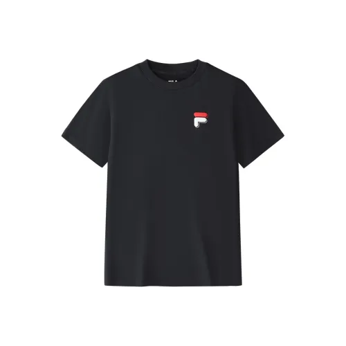 FILA KIDS Спина Большая Цветочный Камни Рубашка Темно-синий Синий