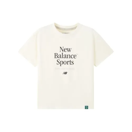 New Balance совместная футболка T Sliver Белая для детей 3-7 лет