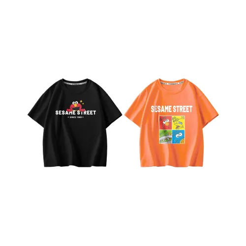 Улица Сезам T Рубашка 2 шт Дети 3-7 лет