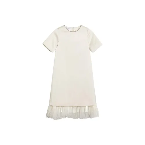 Brunello Cucinelli Белые Платья для Детей