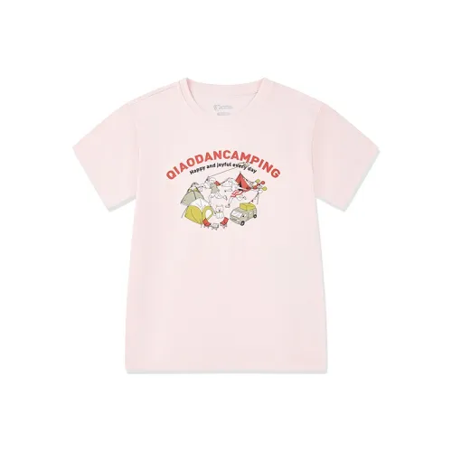 QIAODAN T-рубашка Элегантная и Тонкая Розовая для Девочек