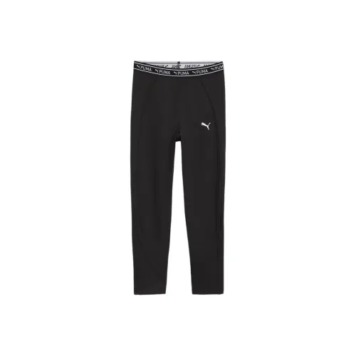 PUMA FIT 7 8 Тайты Юность Леггинсы Малыш Черный
