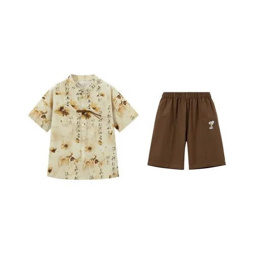 SNOOPY Повседневная спортивная одежда Желтая Подростки