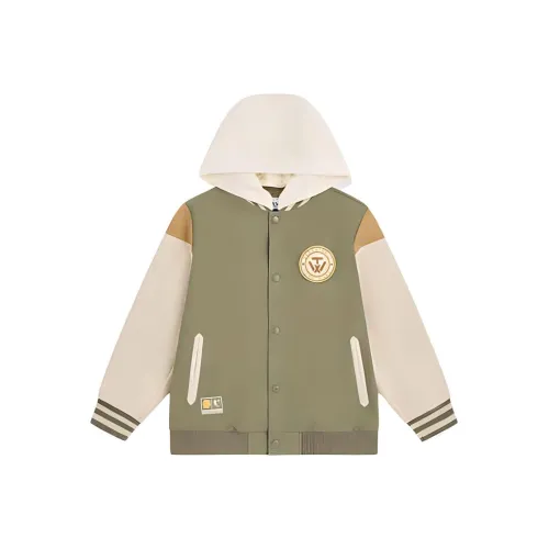QIAODAN Бейсбольная куртка Pasture Green Подростки