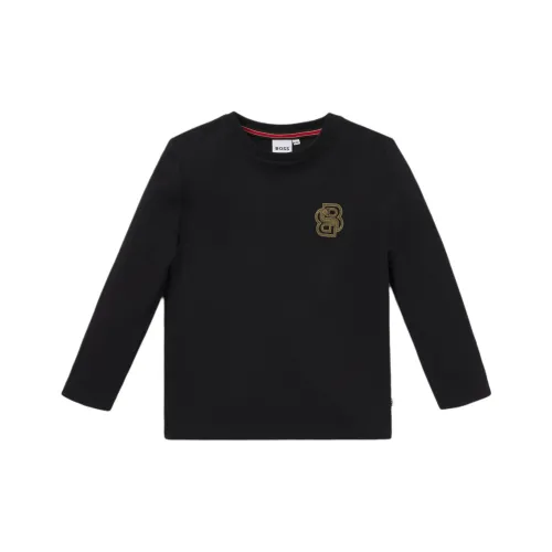 HUGO BOSS Черные Детские Рубашки T