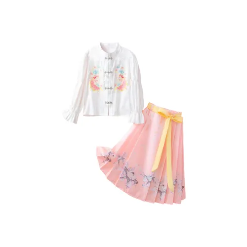 October Mommy Комплект с юбкой Оранжевый Розовый Детский