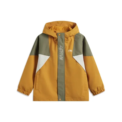 LINING YOUNG Куртка Оранжевая Коллаборация Коричневый Подростки