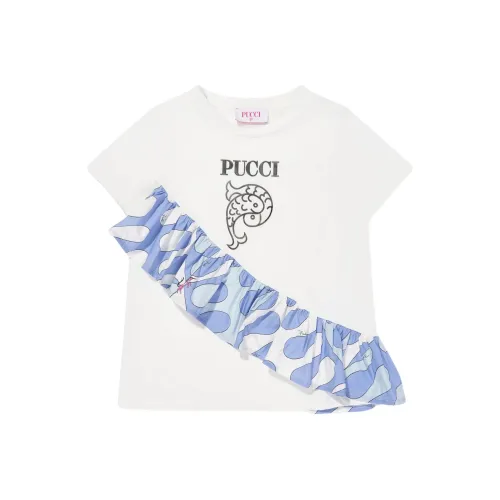 EMILIO PUCCI T-рубашка Белая Детская