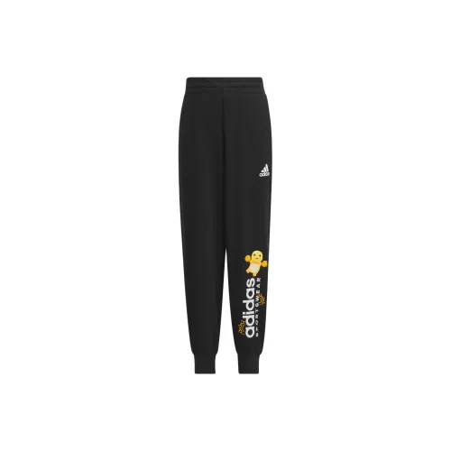 Детский Adidas x NAILONG LIANMINGKUAN Вязаные тренировочные брюки Nailoong KNIT Joggers Черный