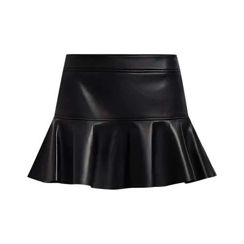 TF Кожаные короткие юбки Женские Черный