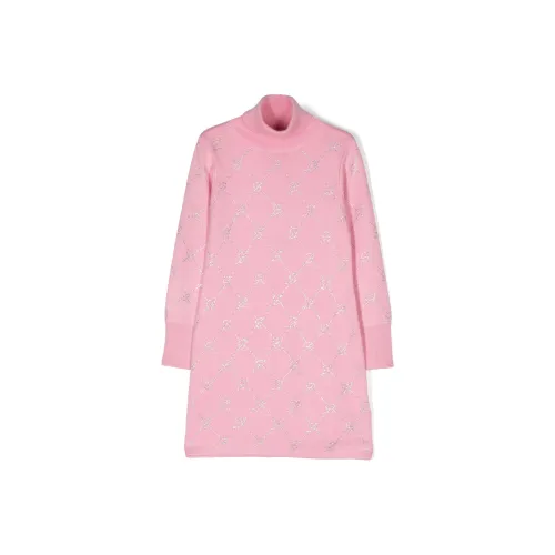 Blumarine SS24 Детское платье Bubble Gum Розовый