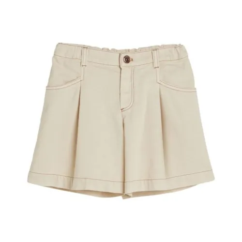 BRUNELLO CUCINELLI SS24 Шорты Детские Светлый Бежевый