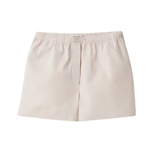 MIU MIU Повседневные шорты женские светло-розовые