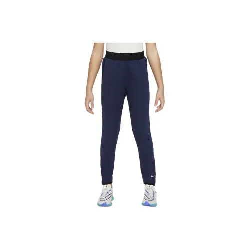 Детские Nike Вязаные Тренировочные Штаны Therma FIT Темно-Синие