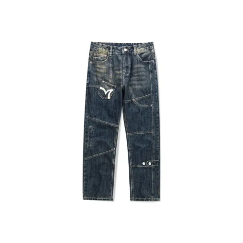 YONGYAN Синие Унисекс Джинсы