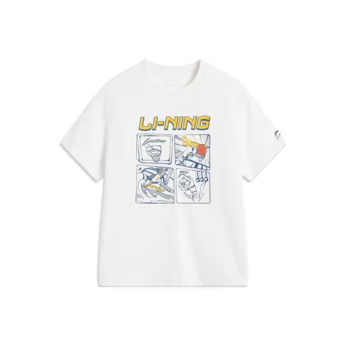 LINING YOUNG Sports Life Collection Футболка Стандартная Белая Детская