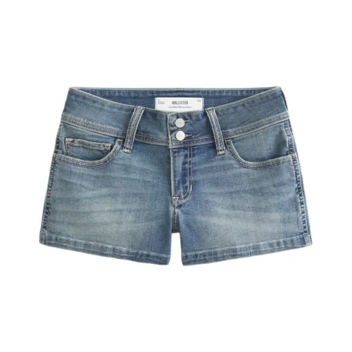 Hollister Светло-синие Женские Джинсовые Шорты