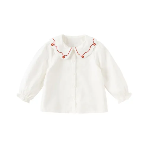 DAVE BELLA Однотонный Детский Топ Весенний Осенний Детский Белый