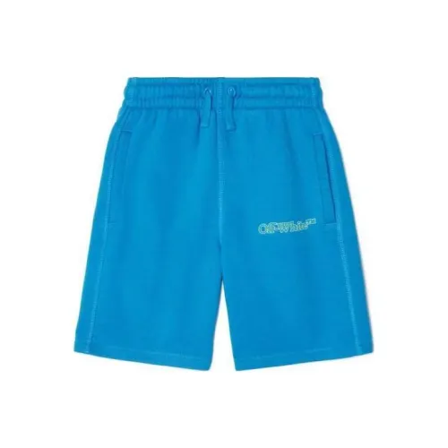 OFF Белые шорты стандартный крой детский синий