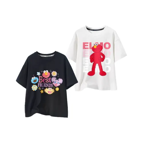 Улица Сезам T Рубашка 2 шт Дети 3-7 лет