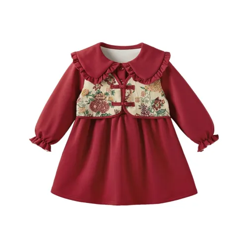 JELLYBABY Red Детские Платья