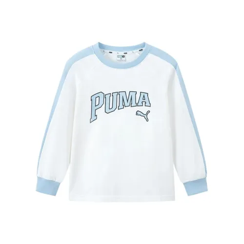 PUMA Sportstyle Series Белый и синий цвет Тон 00318 Kids T Рубашки
