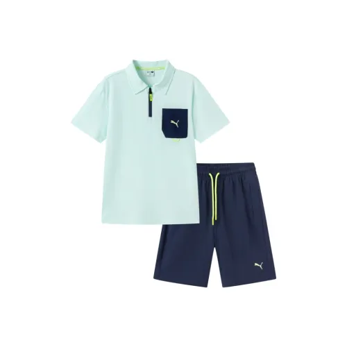 PUMA Повседневная спортивная одежда PERFORMANCE SS25 Розовый зеленый Детский