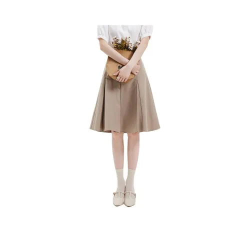 Dajia Poetry Повседневная длинная юбка женские хаки юбка