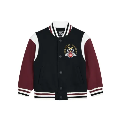 Skechers Новый год Бейсбольная куртка Угольный черный Подростки