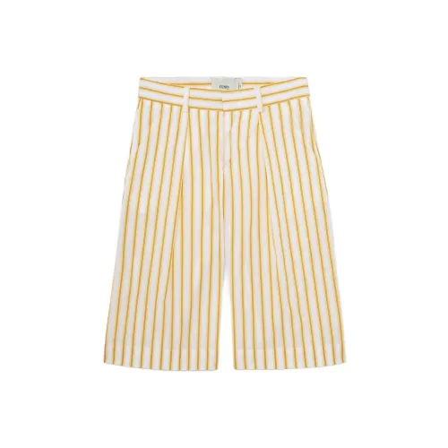 FENDI Детская одежда Junior BERMUDAS Шорты Детский Желтый